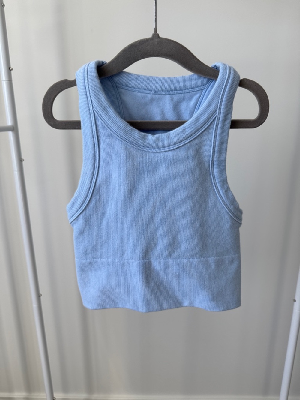 Alo Yoga Seamless Delight High Neck Bra Blue Size XS Like new Condition